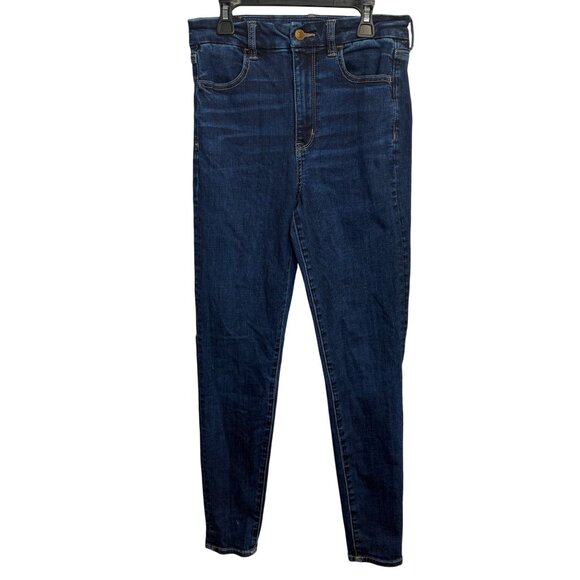 American Eagle Womens Curvy Super Hi-Rise Jegging Stretch Skinny Jeans Size 6 - Picture 1 of 10